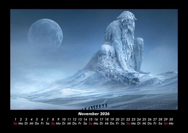 Produktbild: Mit Fantasy durch's Jahr 2026 Fotokalender DIN A3