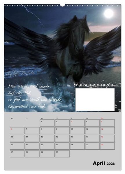 Produktbild: Wunsch- und Zauberkalender (hochwertiger Premium Wandkalender 2026 DIN A2 hoch), Kunstdruck in Hochglanz