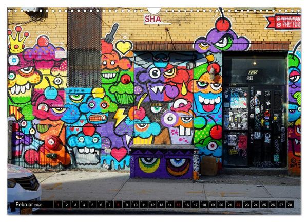 Produktbild: Bushwick Street Art (Wandkalender 2026 DIN A3 quer), CALVENDO Monatskalender