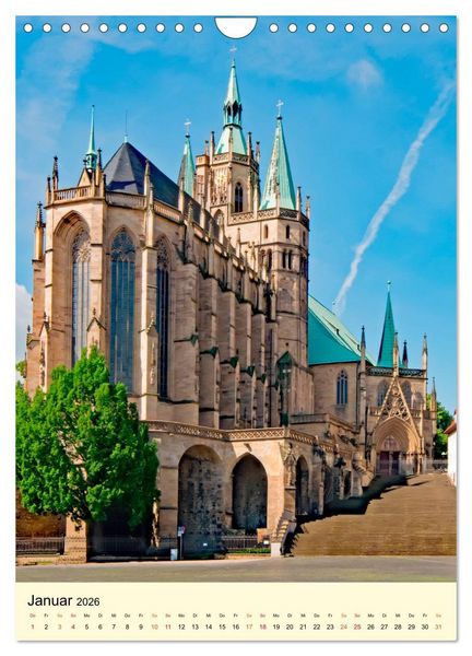 Produktbild: Geliebtes Erfurt (Wandkalender 2026 DIN A4 hoch), CALVENDO Monatskalender