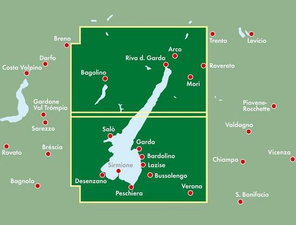 Produktbild: freytag & berndt Stra&szlig;enkarte Gardasee 1:50.000