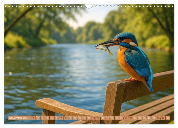 Produktbild: Eisvogeltr&auml;ume am Wasser (Wandkalender 2026 DIN A3 quer), CALVENDO Monatskalender