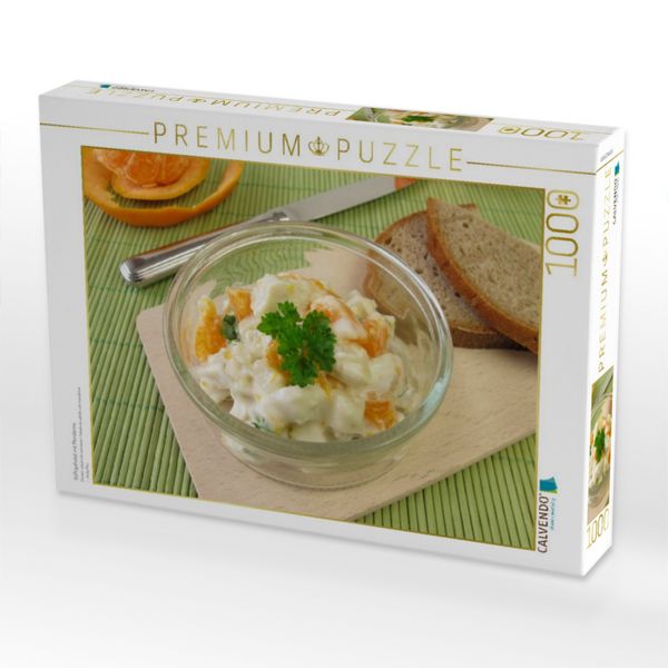 Produktbild: CALVENDO Puzzle Gefl&uuml;gelsalat mit Mandarine | 1000 Teile Lege-Gr&ouml;&szlig;e 64x48cm Foto-Puzzle f&uuml;r gl&uuml;ckliche Stunden