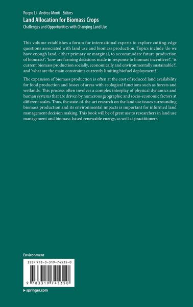 Produktbild: Land Allocation for Biomass Crops