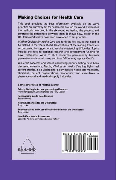 Produktbild: Making Choices for Healthcare