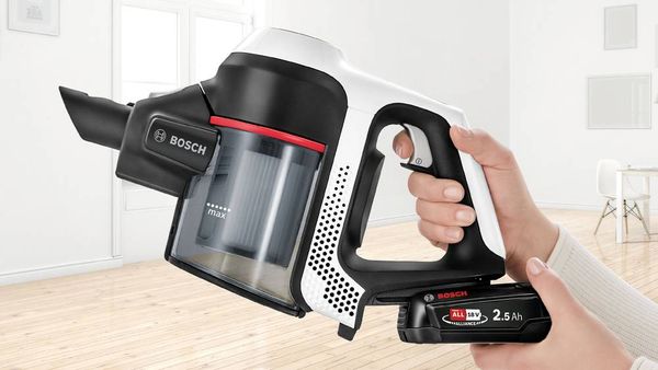 Produktbild: Bosch Haushalt Unlimited BKS611MTB Akku-Handstaubsauger inkl. Akku, inkl. Ladeger&auml;t, inkl. Mini-Turbob&uuml;rste, Beutellos