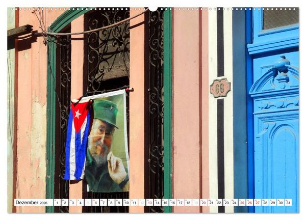 Produktbild: FIDEL CASTRO (hochwertiger Premium Wandkalender 2026 DIN A2 quer), Kunstdruck in Hochglanz