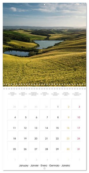 Produktbild: Toscane Nature et agriculture (Calendrier mural carr&eacute; 2027 30x30 cm) Calendrier double avec une page pour vos prises de notes