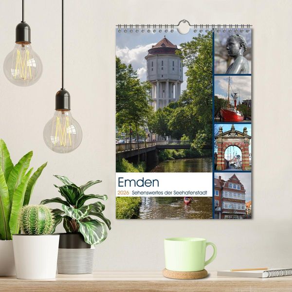Produktbild: Emden - Sehenswertes der Seehafenstadt (Wandkalender 2026 DIN A4 hoch), CALVENDO Monatskalender