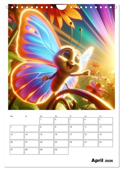 Produktbild: Heitere Insektenwelt (Wandkalender 2026 DIN A4 hoch), CALVENDO Monatskalender