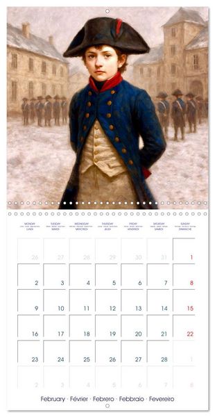 Produktbild: Napol&eacute;on Bonaparte (Calendrier mural carr&eacute; 2026 30x30 cm) Calendrier double avec une page pour vos prises de notes