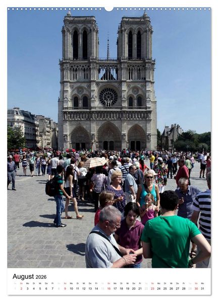 Produktbild: Unterwegs in Paris (Wandkalender 2026 DIN A2 hoch), CALVENDO Monatskalender