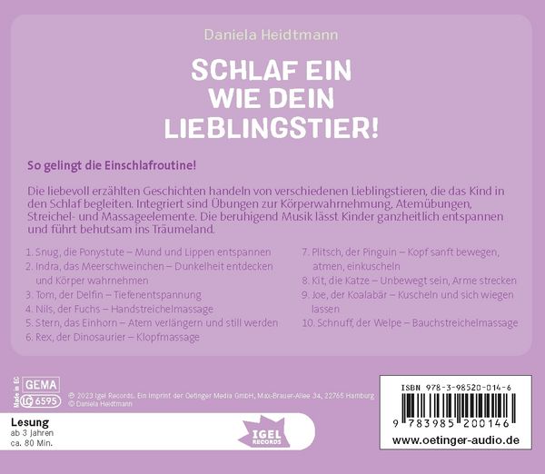 Produktbild: FamilyFlow. Schlaf ein wie dein Lieblingstier
