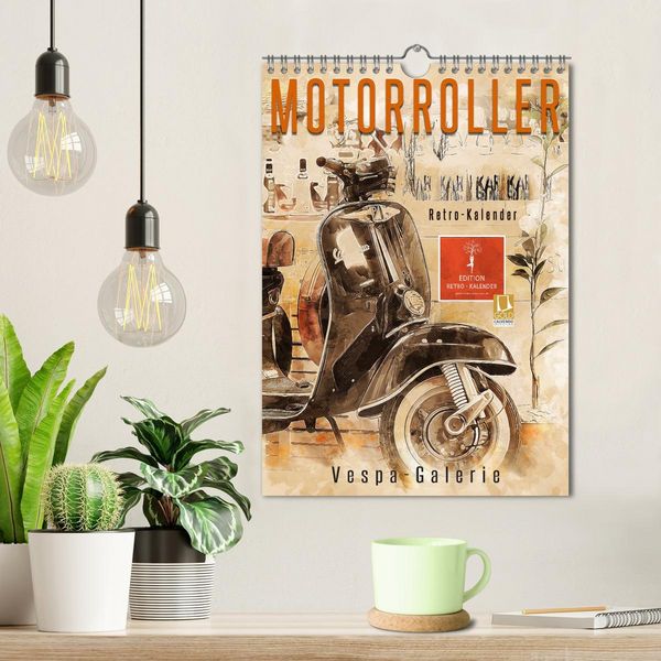 Produktbild: Motorroller - Vespa Galerie (Wandkalender 2026 DIN A4 hoch), CALVENDO Monatskalender