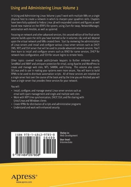 Produktbild: Using and Administering Linux: Volume 3