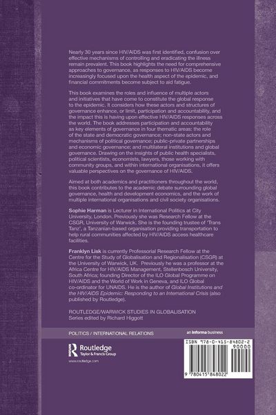Produktbild: Governance of HIV/AIDS