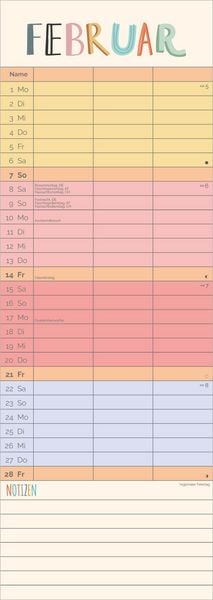 Produktbild: Familienplaner Unser buntes Jahr 2027