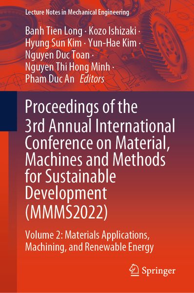 Produktbild: Proceedings of the 3rd Annual International Conference on Material, Machines and Methods for Sustainable Development (MMMS2022)
