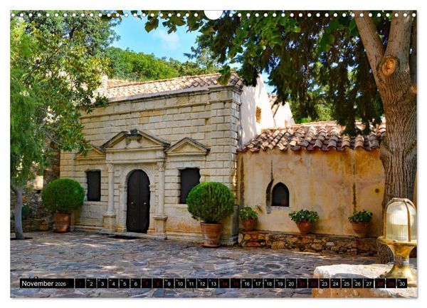 Produktbild: Kl&ouml;ster und Kirchen auf Kreta (Wandkalender 2026 DIN A3 quer), CALVENDO Monatskalender