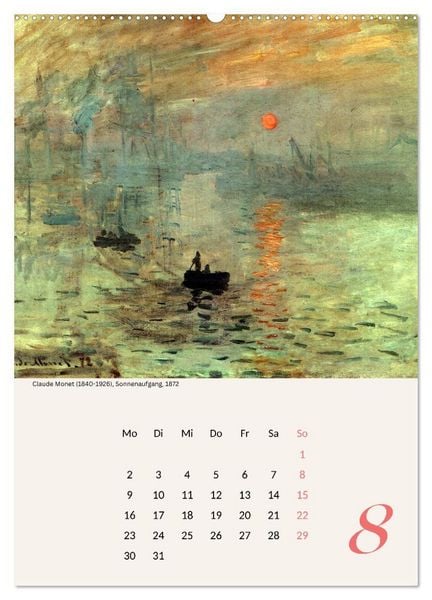 Produktbild: Claude Monet Impressionen 2027 (Wandkalender 2027 DIN A2 hoch), CALVENDO Monatskalender