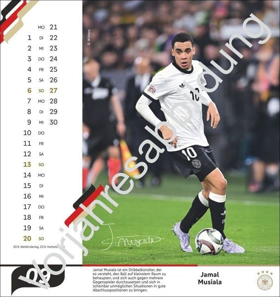 Produktbild: DFB M&auml;nner Postkartenkalender 2027