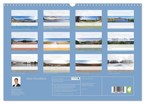 Produktbild: Main Rundblick (Wandkalender 2026 DIN A3 quer), CALVENDO Monatskalender