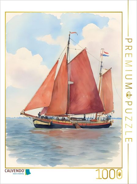 Produktbild: CALVENDO Puzzle Historischer Zweimaster | 1000 Teile Lege-Gr&ouml;&szlig;e 64x48cm Foto-Puzzle f&uuml;r gl&uuml;ckliche Stunden