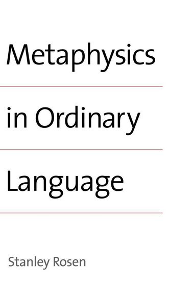 Produktbild: Metaphysics in Ordinary Language