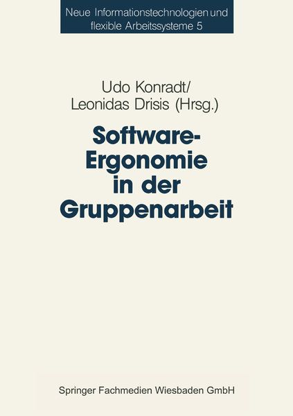 Produktbild: Software-Ergonomie in der Gruppenarbeit