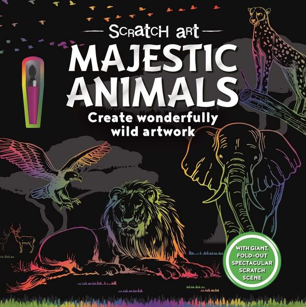 Produktbild: Igloobooks: Scratch Art Majestic Animals
