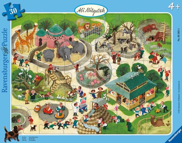 Puzzle Ravensburger Ali Mitgutsch: Im Zoo 30 Teile