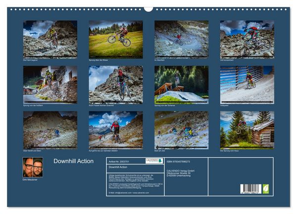 Produktbild: Downhill Action (Wandkalender 2026 DIN A2 quer), CALVENDO Monatskalender
