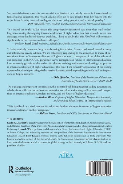 Produktbild: The Handbook of International Higher Education