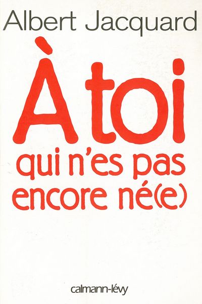 Produktbild: A toi qui n'es pas encore n&eacute;(e)