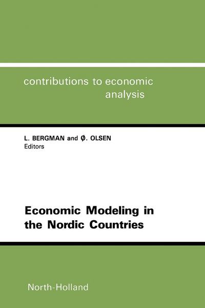 Produktbild: Economic Modeling in the Nordic Countries