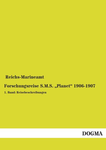 Produktbild: Forschungsreise S.M.S. "Planet" 1906-1907