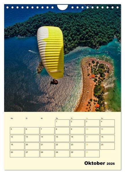 Produktbild: Paragliding - extrem aufregend (Wandkalender 2026 DIN A4 hoch), CALVENDO Monatskalender