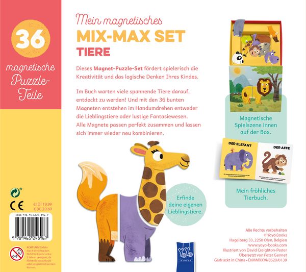 Produktbild: Mein magnetisches Mix-Max-Set - Tiere