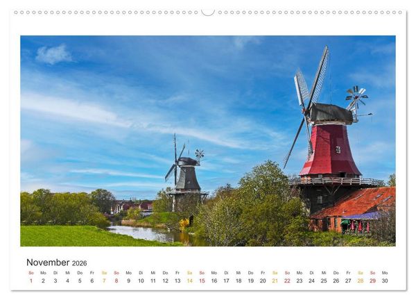 Produktbild: Niedersachsen - Meer, Heide, Harz (Wandkalender 2026 DIN A2 quer), CALVENDO Monatskalender