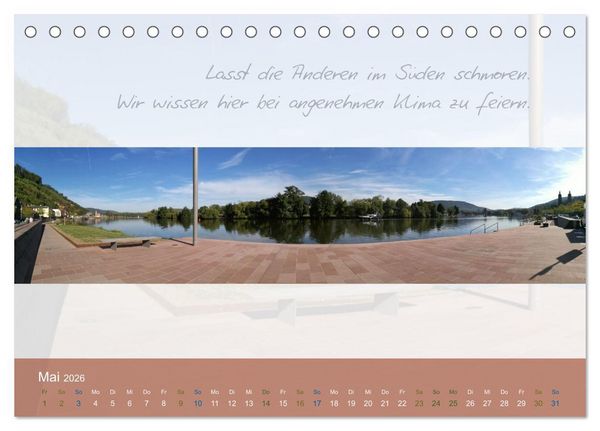 Produktbild: Main Rundblick (Tischkalender 2026 DIN A5 quer), CALVENDO Monatskalender