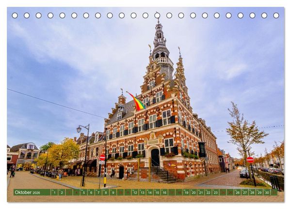 Produktbild: Ein Blick auf Franeker in Friesland (Tischkalender 2026 DIN A5 quer), CALVENDO Monatskalender