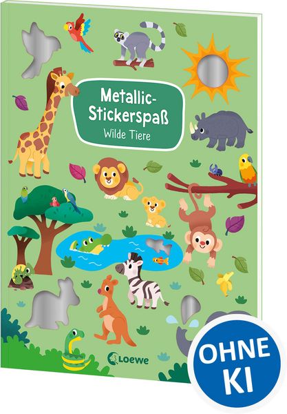 Produktbild: Metallic-Stickerspa&szlig; - Wilde Tiere