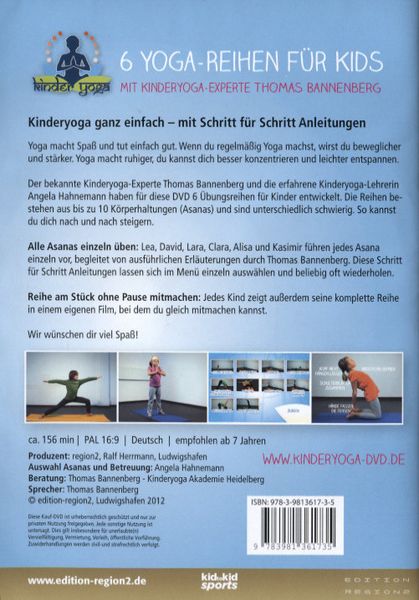 Produktbild: 6 Yoga-Reihen f&uuml;r Kids