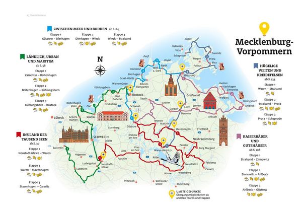 Produktbild: ADAC Roadtrips Mecklenburg-Vorpommern mit Ostseek&uuml;ste