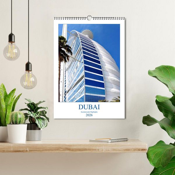Produktbild: Dubai - faszinierende Highlights (Wandkalender 2026 DIN A3 hoch), CALVENDO Monatskalender