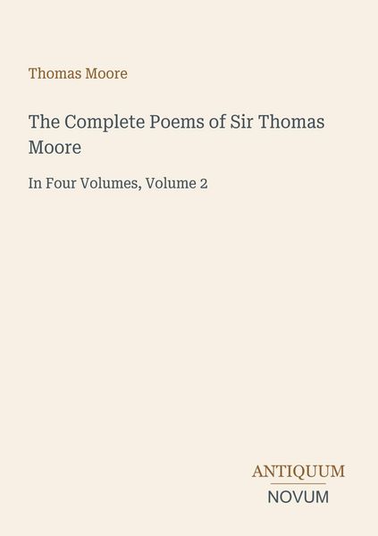 Produktbild: The Complete Poems of Sir Thomas Moore