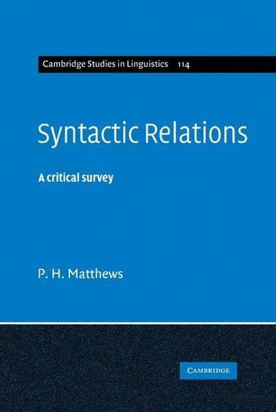 Produktbild: Syntactic Relations
