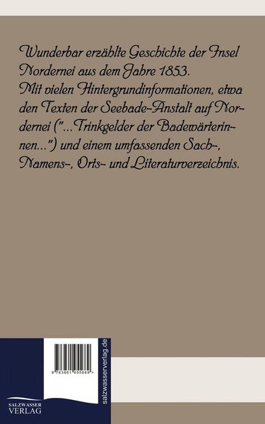 Produktbild: Die Insel Nordernei (1853)