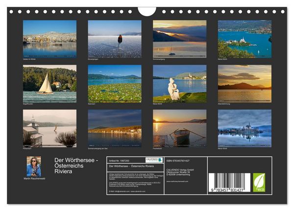 Produktbild: Der W&ouml;rthersee - &Ouml;sterreichs Riviera (Wandkalender 2026 DIN A4 quer), CALVENDO Monatskalender