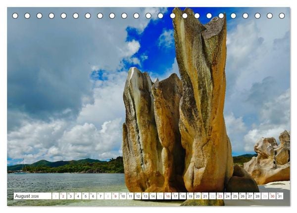 Produktbild: Seychellen - Ein letztes Paradies auf Erden (Tischkalender 2026 DIN A5 quer), CALVENDO Monatskalender